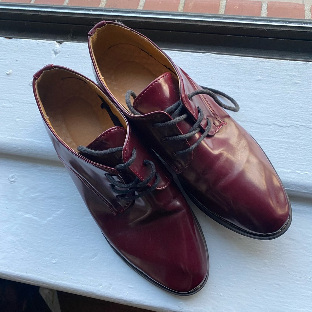 Pleather Oxfords
